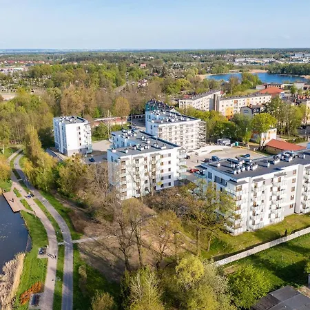 River View - Widok Na Wode, Parking W Hali, Winda, 3pok I 5 Lozek, Klima, Netflix I Max, Centrum * Iława